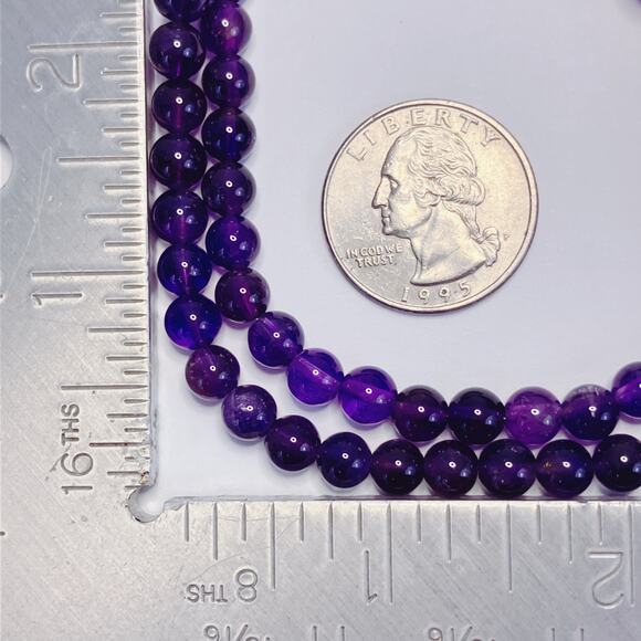 Signed Jay King DTR Amethyst Sterling Silver Double Strand Multi Strand Necklace - Picture 10 of 11